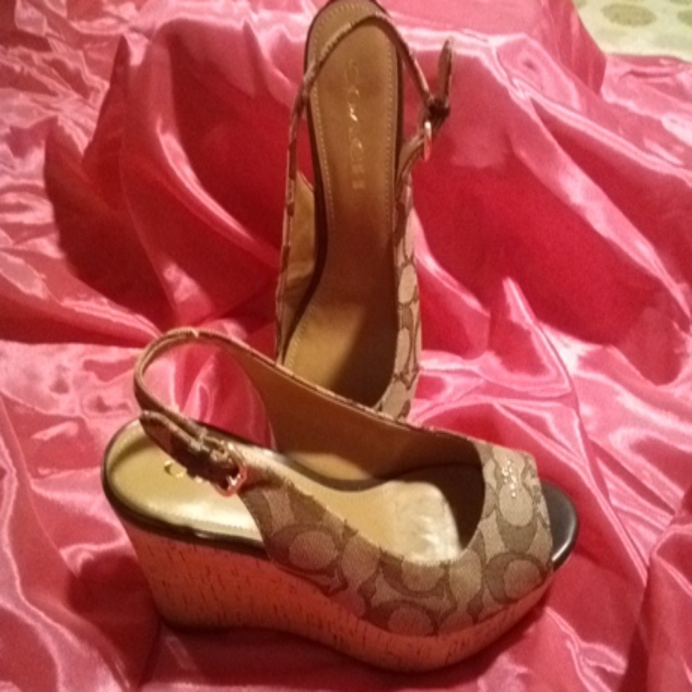 Coach wedge heels